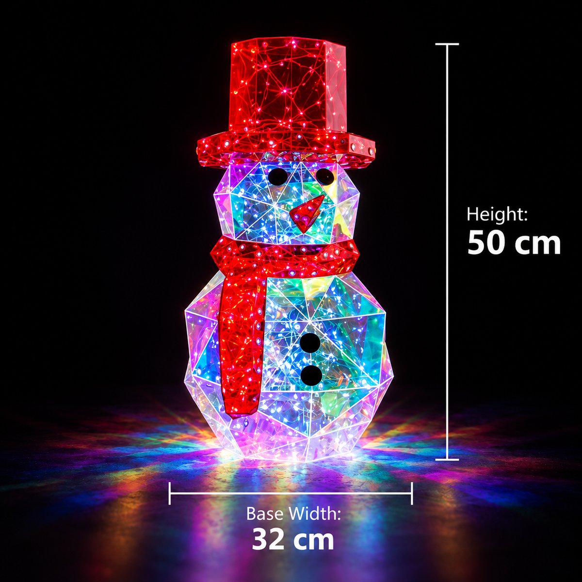Holographic Light-Up Christmas Figures