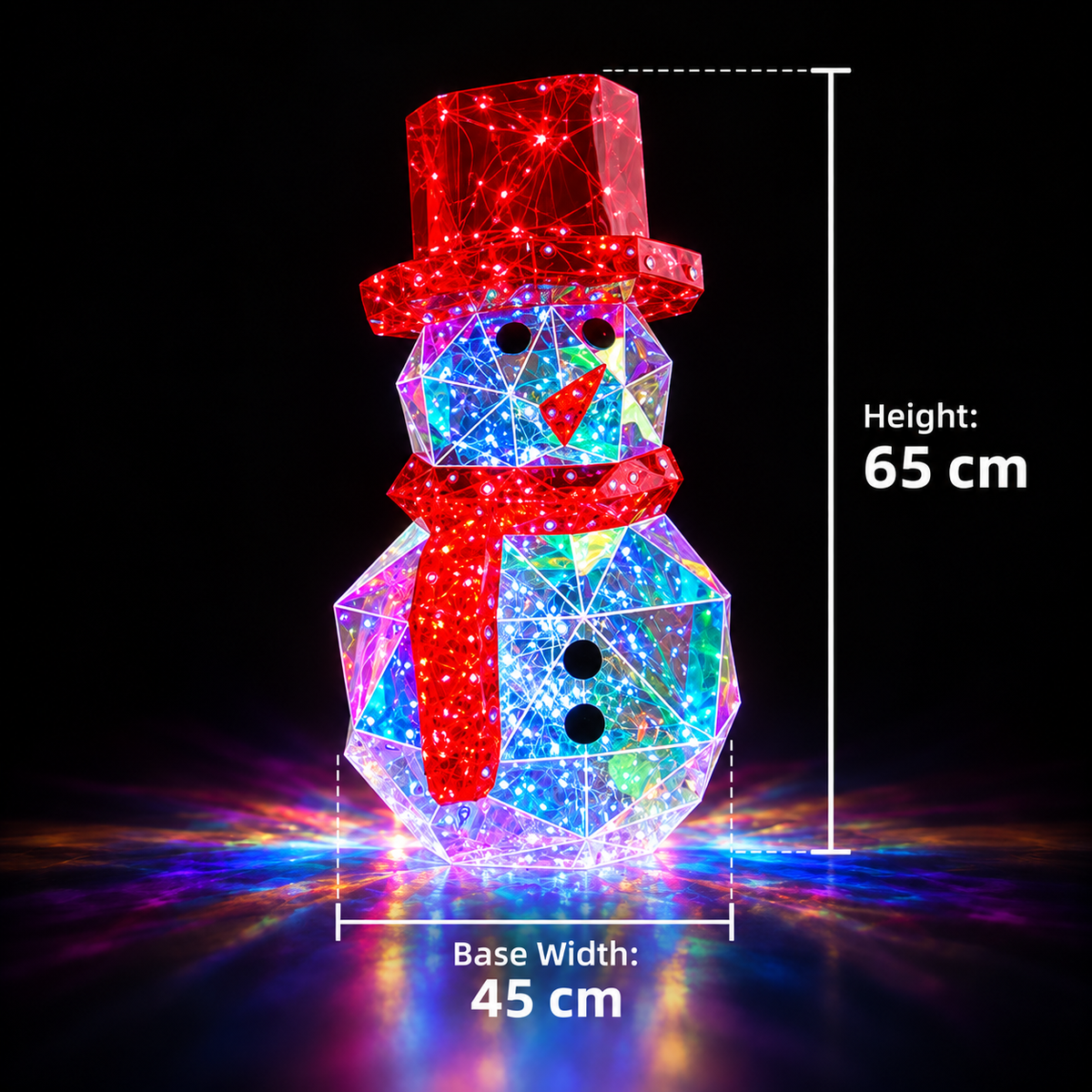 Holographic Light-Up Christmas Figures