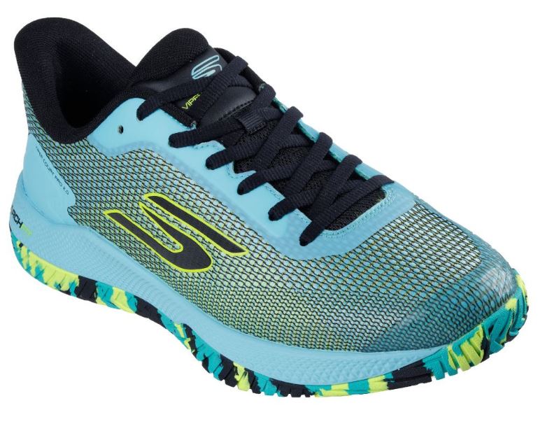 Skechers Aqua/Multi Viper Court Pro 2.0 Men's Pickleball Shoes 246109
