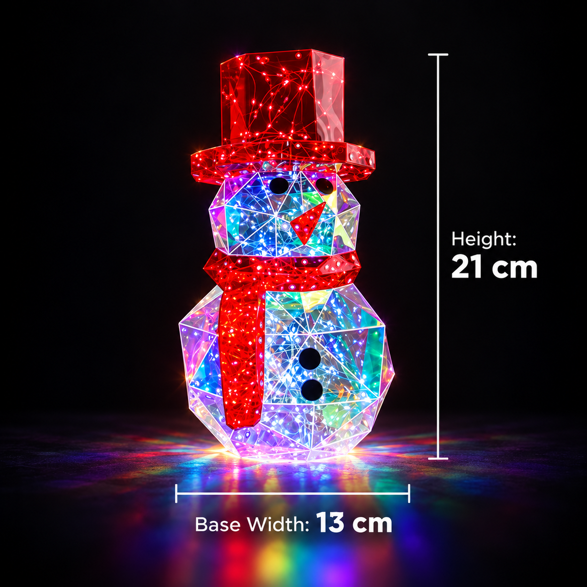 Holographic Light-Up Christmas Figures