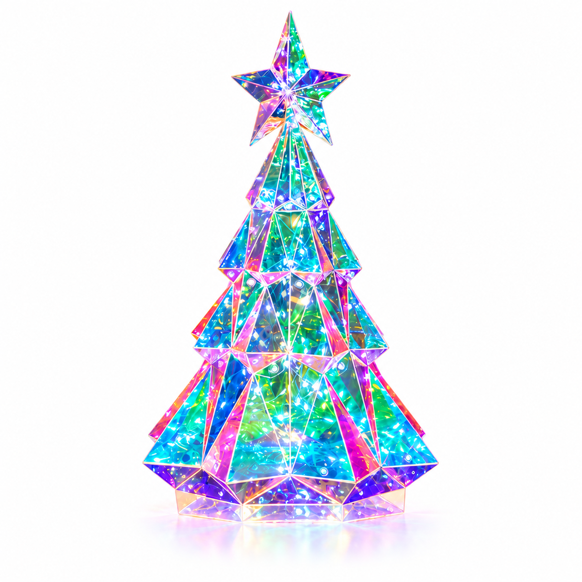 Holographic Light-Up Christmas Figures