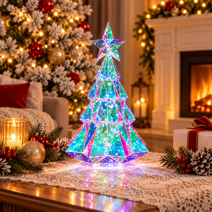 Holographic Light-Up Christmas Figures