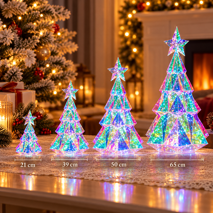 Holographic Light-Up Christmas Figures