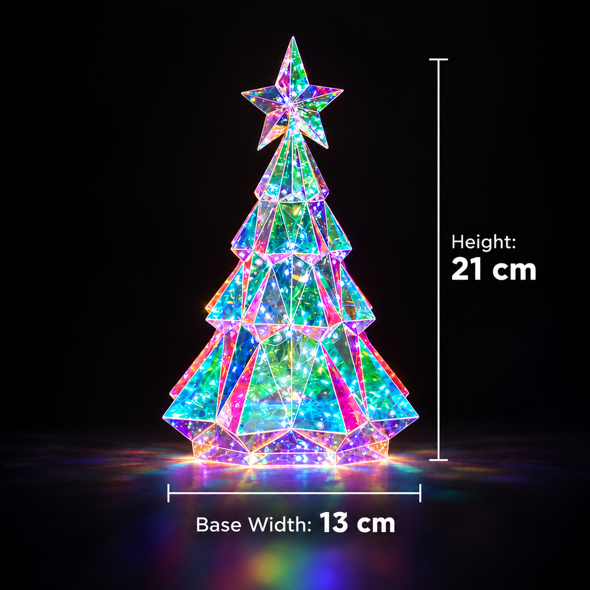 Holographic Light-Up Christmas Figures