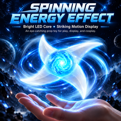 ✨ Spinning LED Shuriken Light Toy – 7-Color Rotating Cosplay Prop | Special Sale