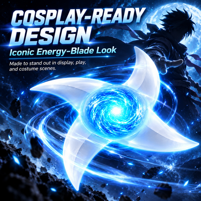 ✨ Spinning LED Shuriken Light Toy – 7-Color Rotating Cosplay Prop | Special Sale