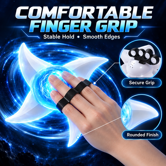 ✨ Spinning LED Shuriken Light Toy – 7-Color Rotating Cosplay Prop | Special Sale