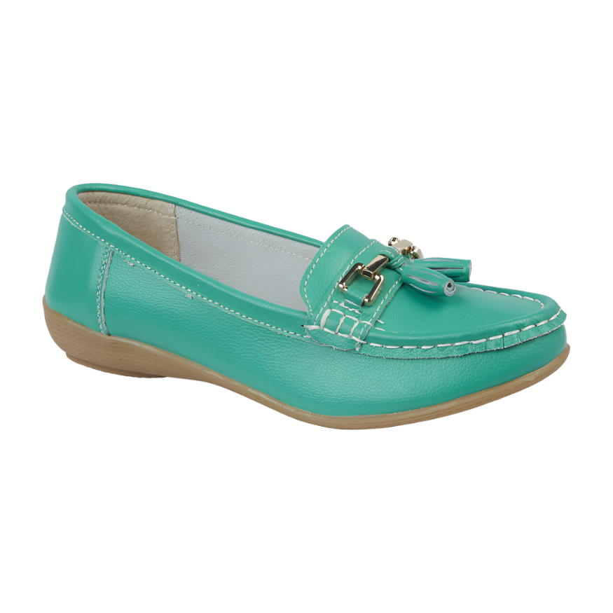 Jo & Joe Womens Loafer Nautical Emerald