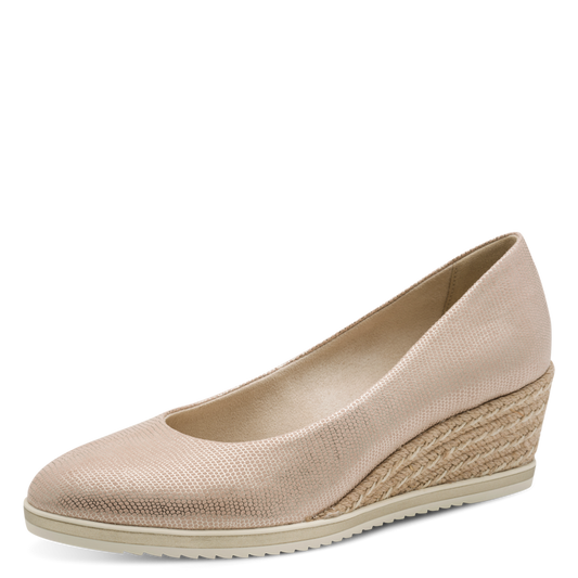 Tamaris Womens Shoe 22313 Light Gold Struct