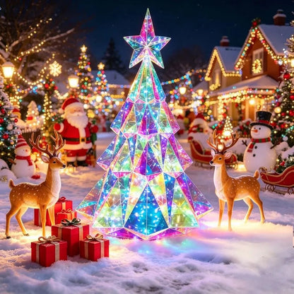Holographic Light-Up Christmas Figures