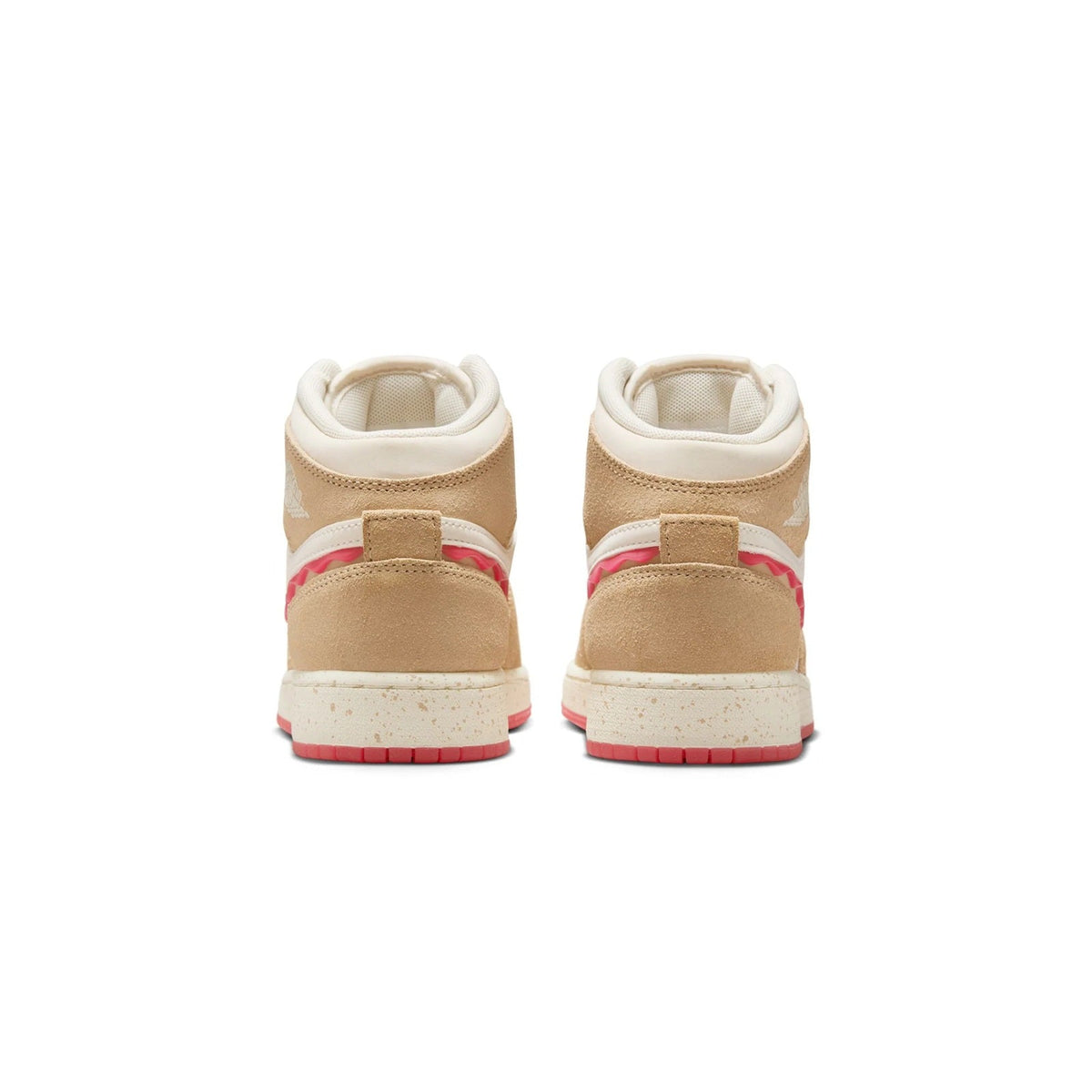 Big Kid's Jordan 1 Mid SE Desert/Fusion Red-Pale Ivory (HJ5958 206)