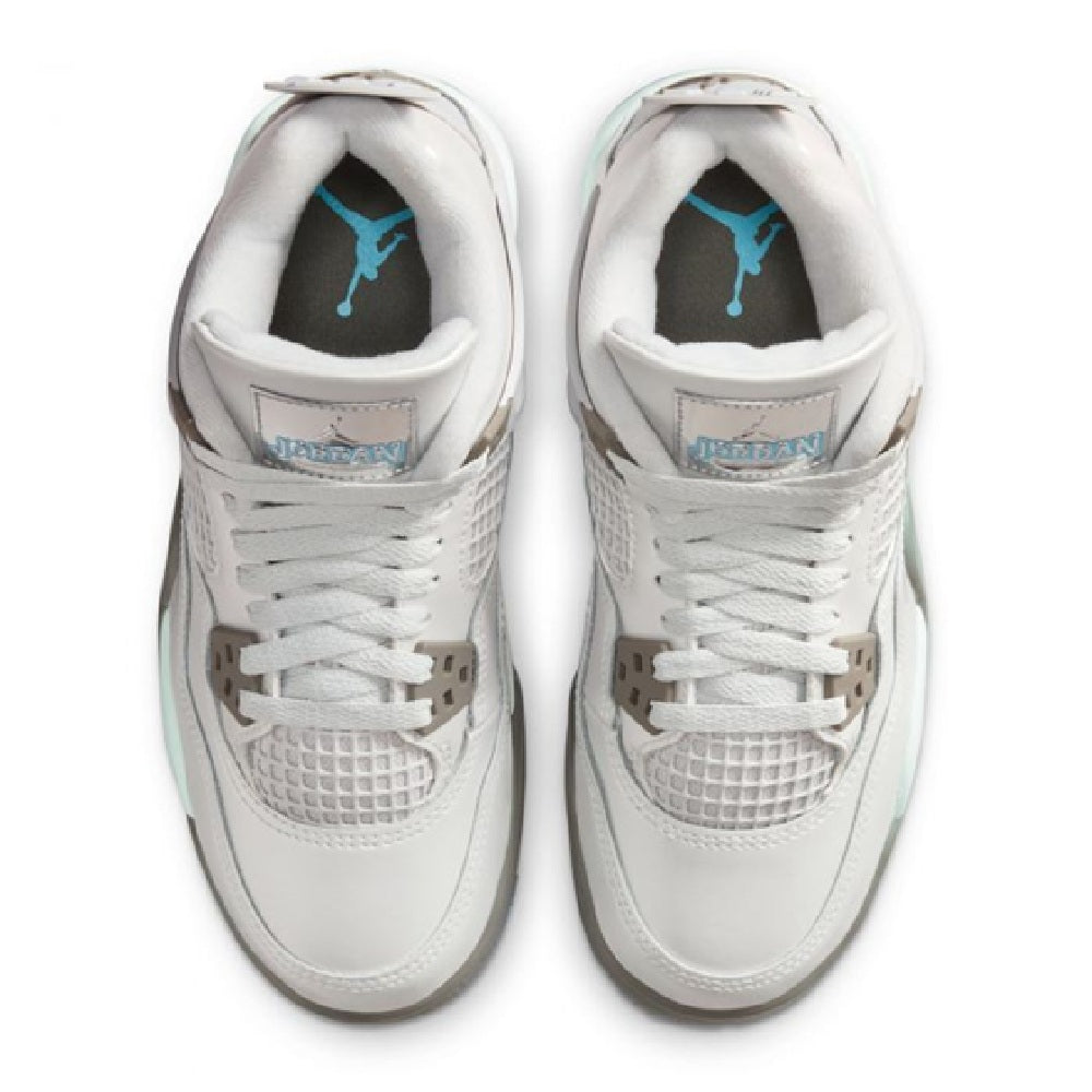 Big Kid's Jordan 4 Retro Photon Dust/ Blue Chill (HV4401 014)